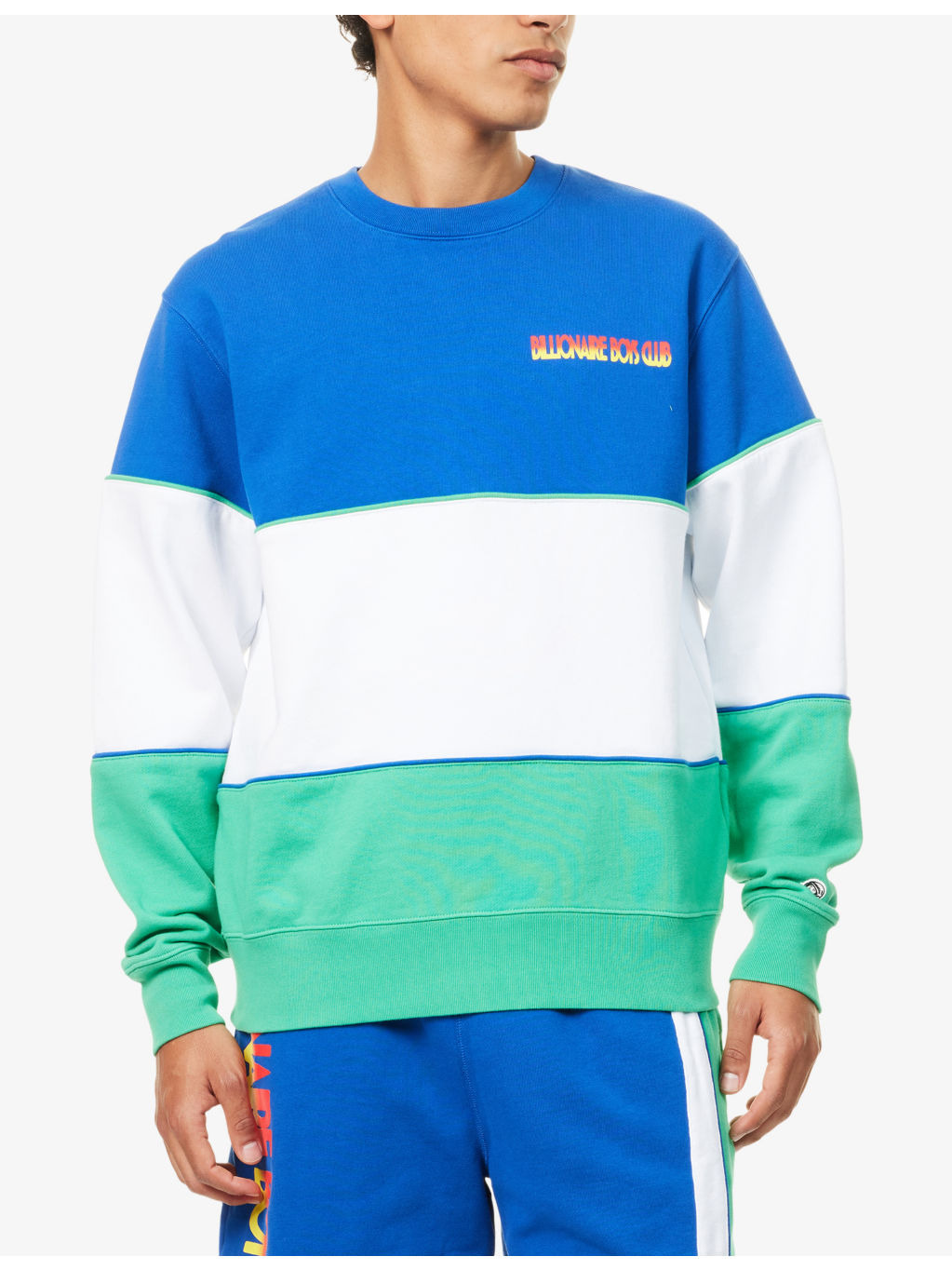 Great Wave Colour-Block Cotton-Jersey Sweatshirt - 3
