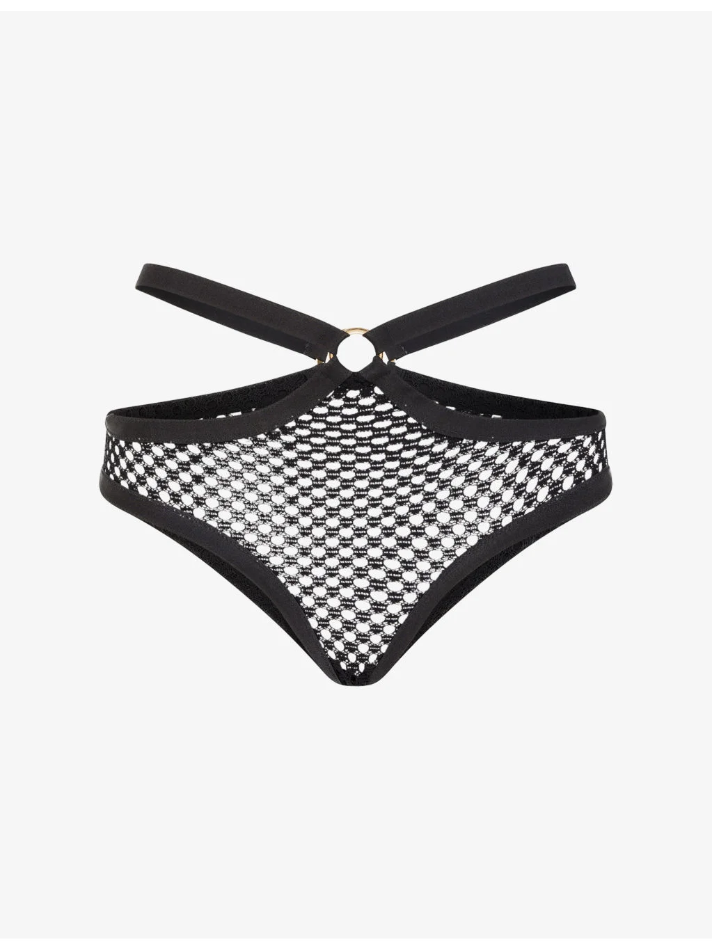 Bubbles Fishnet Full Briefs - 1