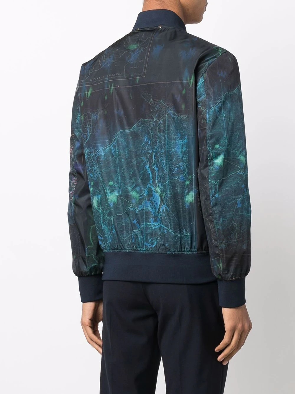 map print bomber jacket - 4