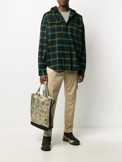 MASTERMIND WORLD hooded plaid shirt jacket outlook