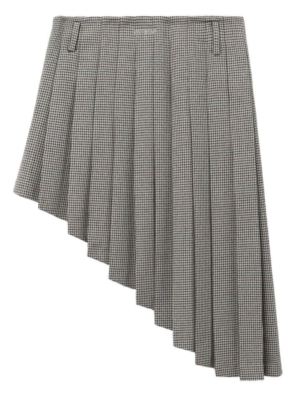 pleated asymmetric skirt - 5