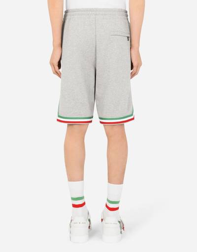 Dolce & Gabbana Jersey shorts with patch embellishment outlook