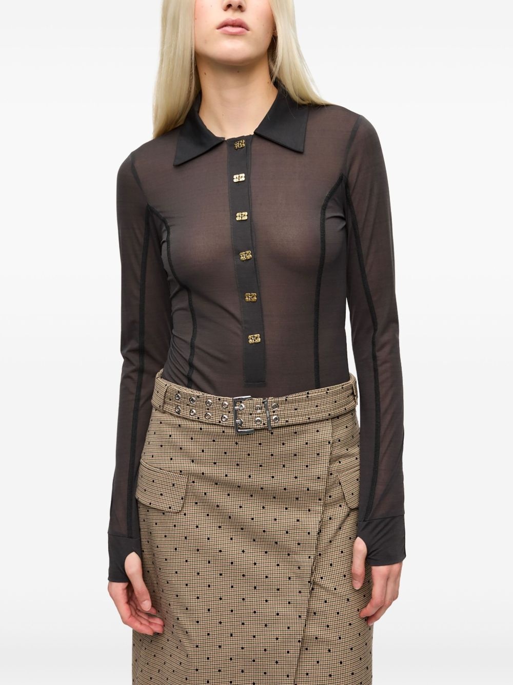 semi-sheer top - 3