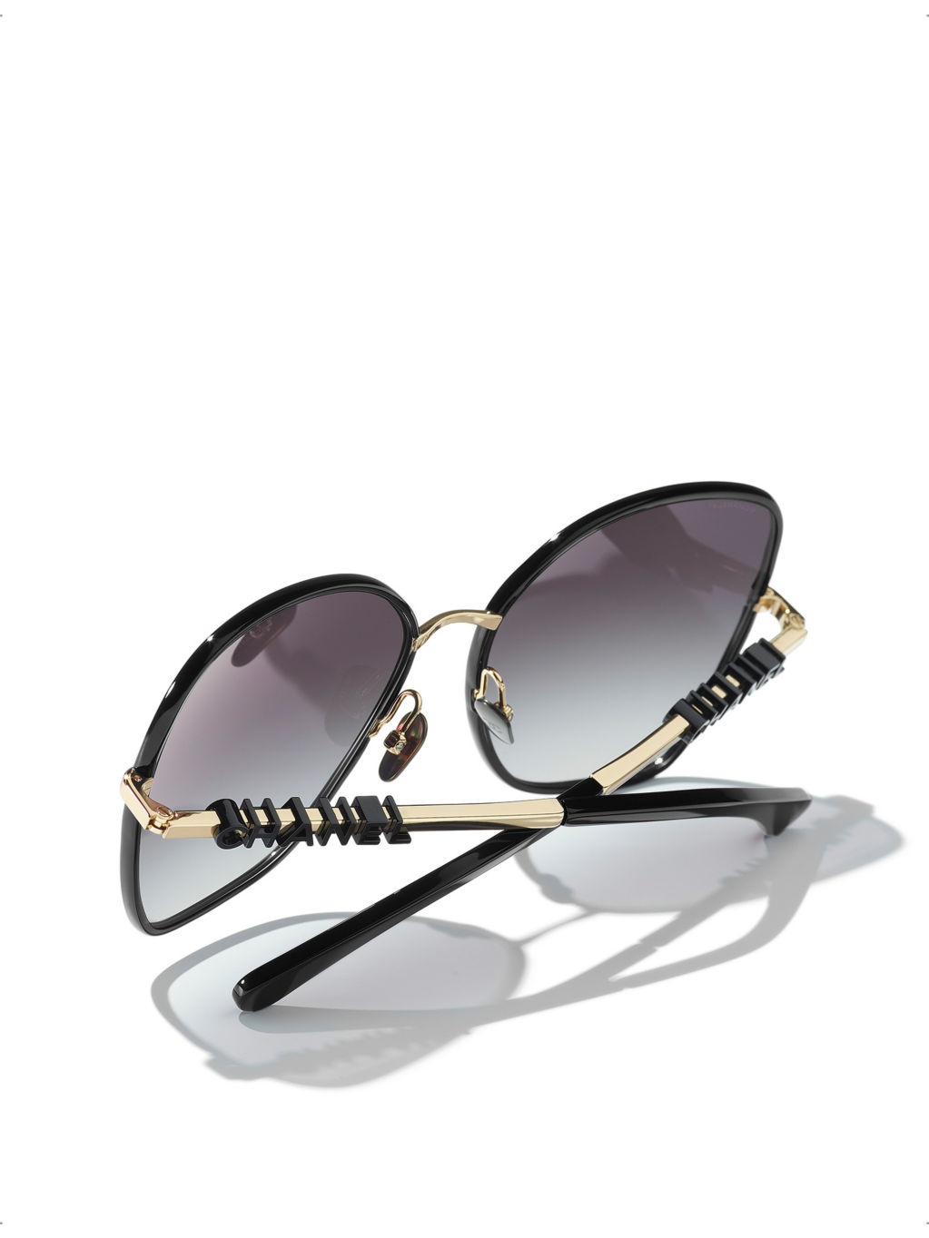 CH4283 butterfly-frame metal sunglasses - 4