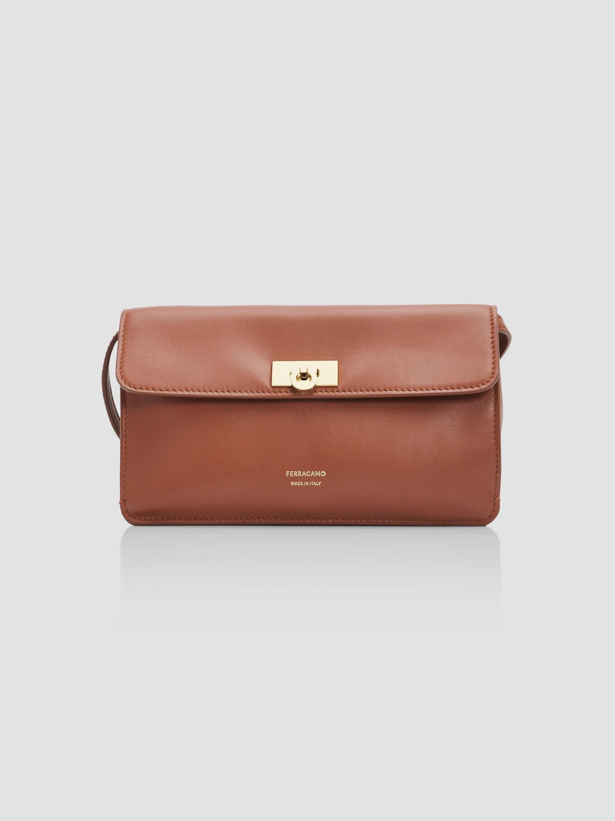 Women's Harley Mini Leather Shoulder Bag - New Cognac - 1