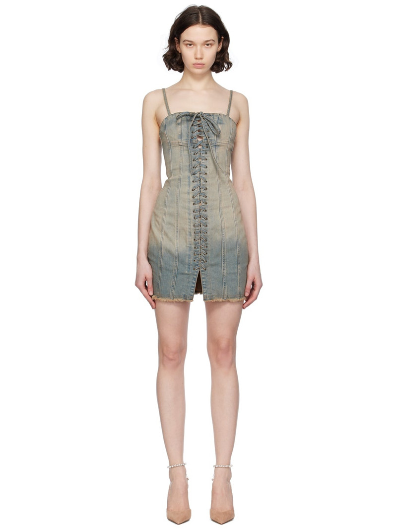Blue Lara Denim Minidress 1