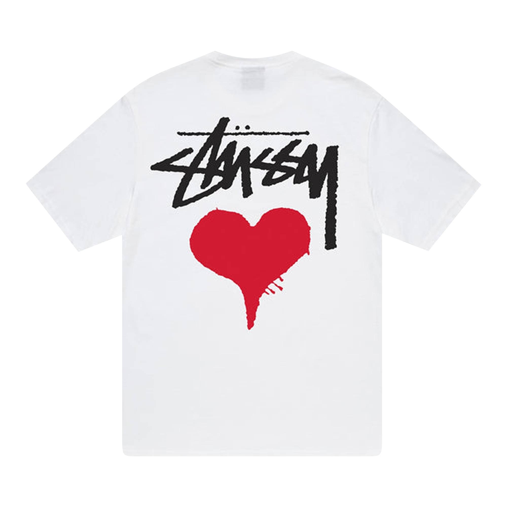 Stussy Stock Heart Tee 'White' - 2