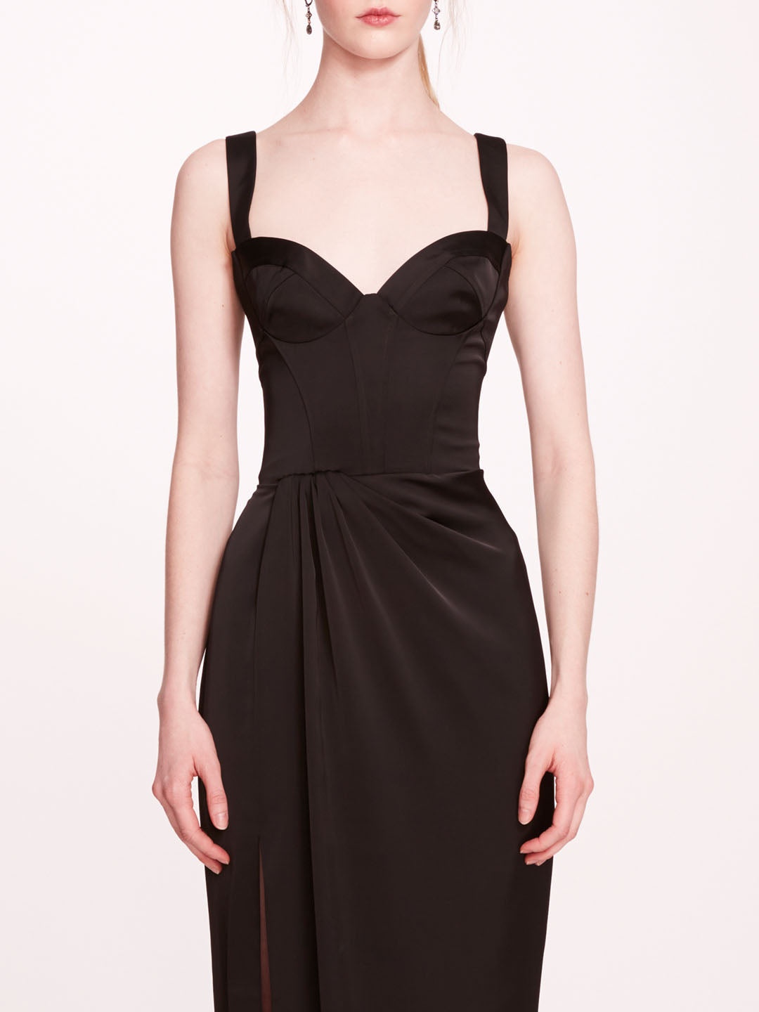 SATIN BUSTIER GOWN - 4