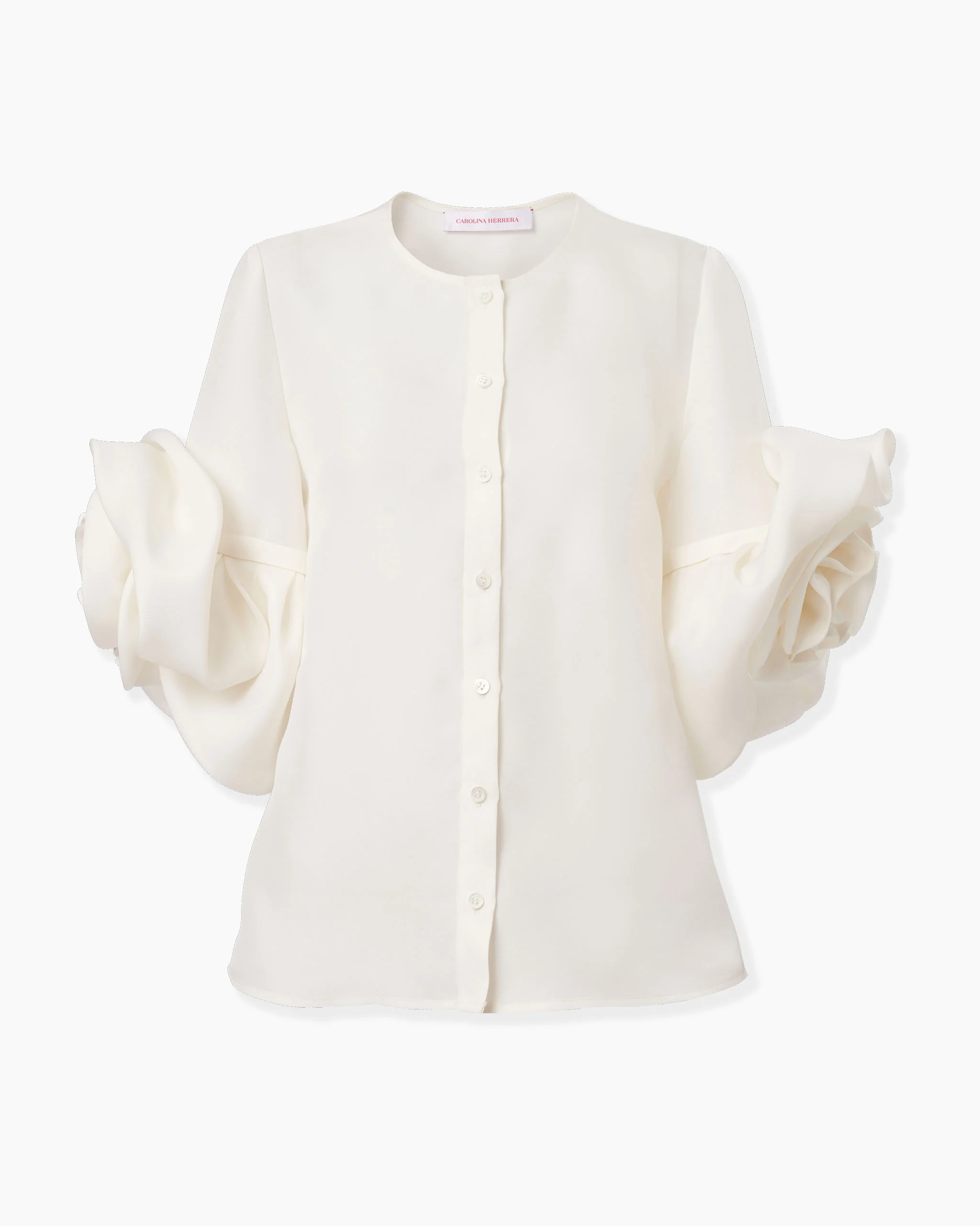 Gazar Blouse with Rosettes - 1