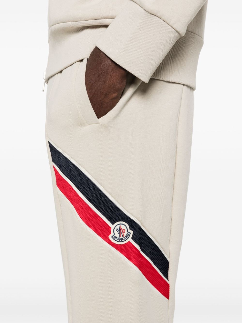 stripe-detail logo-appliqué track pants - 5