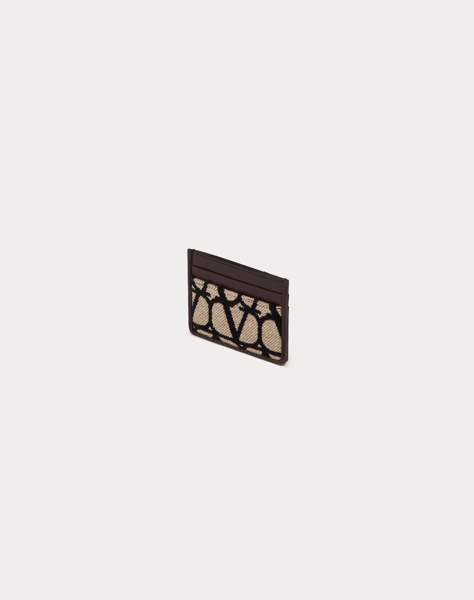 TOILE ICONOGRAPHE CARDHOLDER WITH LEATHER DETAILS - 4