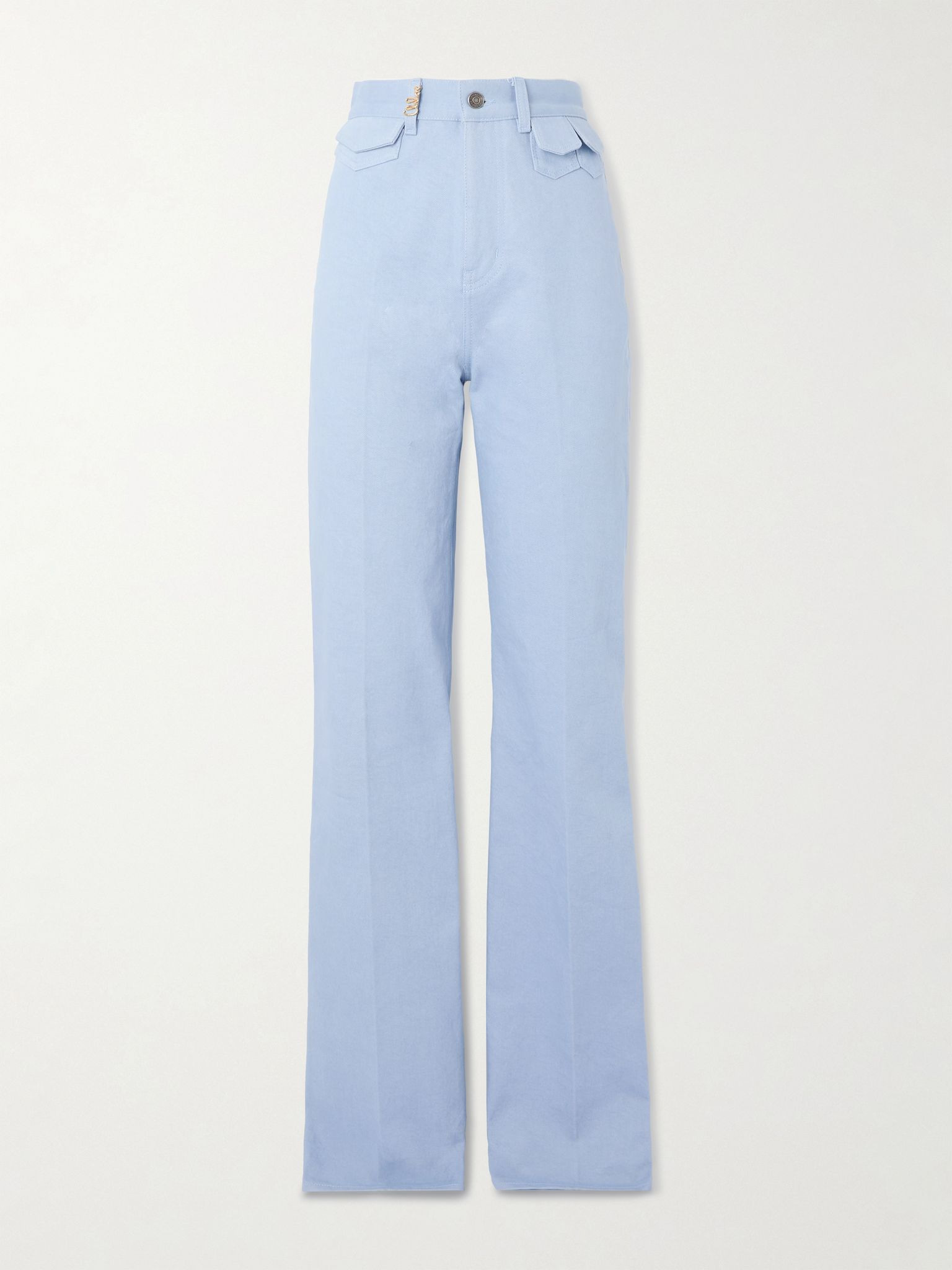 High-rise straight-leg jeans Blue - 1