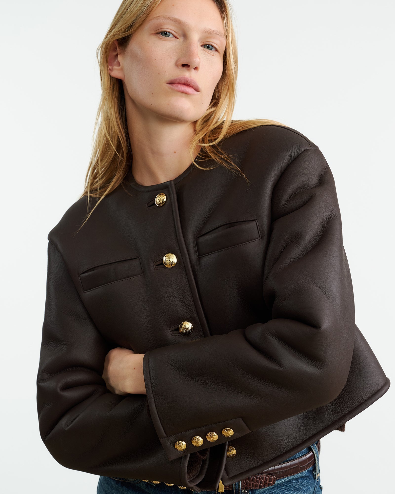 SELINA SHEARLING JACKET - 3