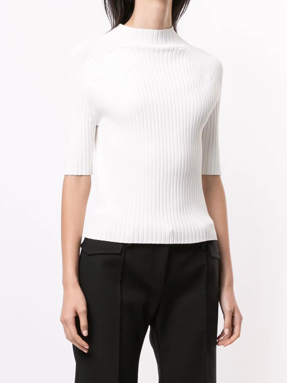 ribbed-knit top - 3