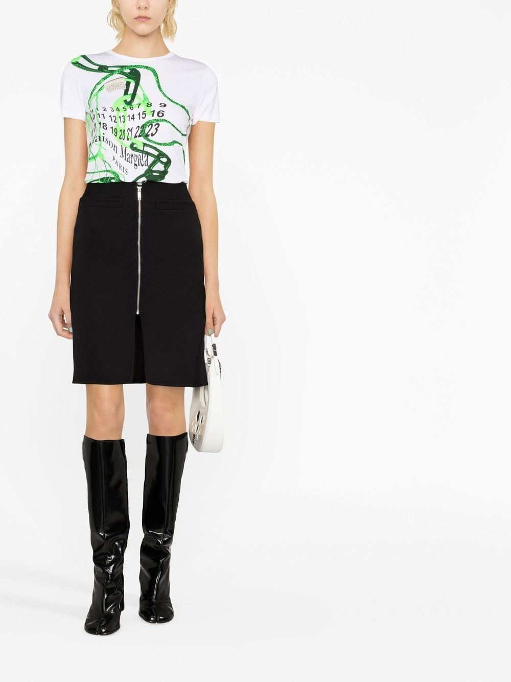 Swallow zip-fastening skirt - 2