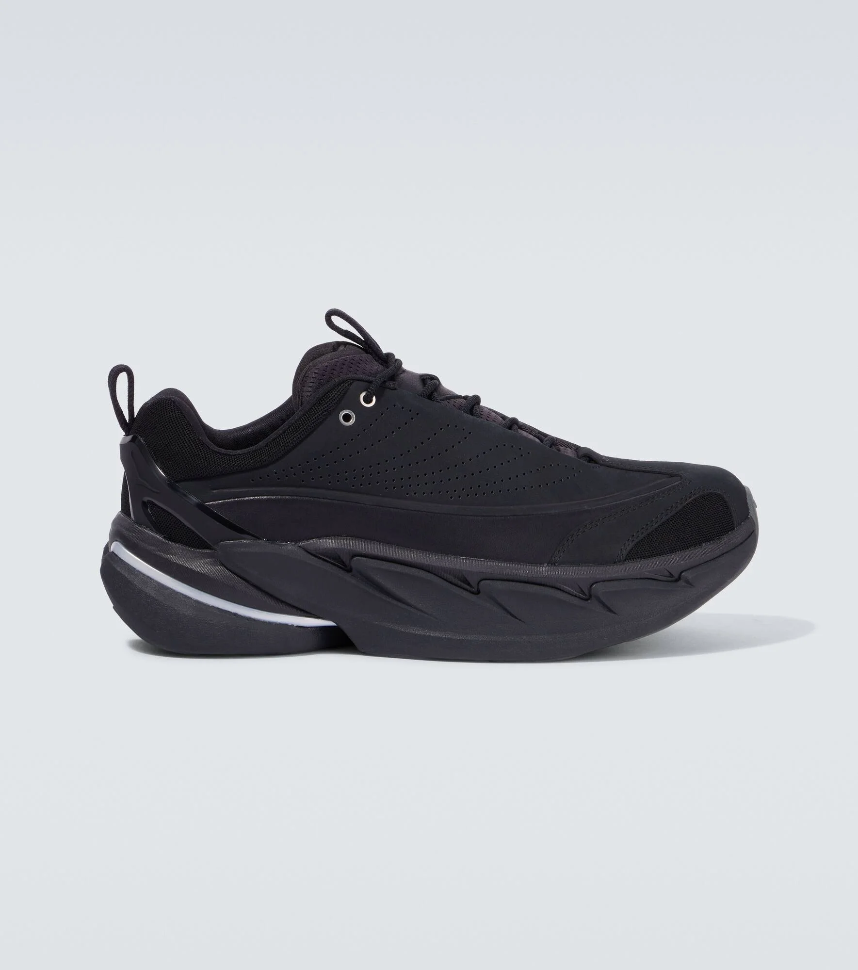 Elevon X leather-trimmed sneakers - 1