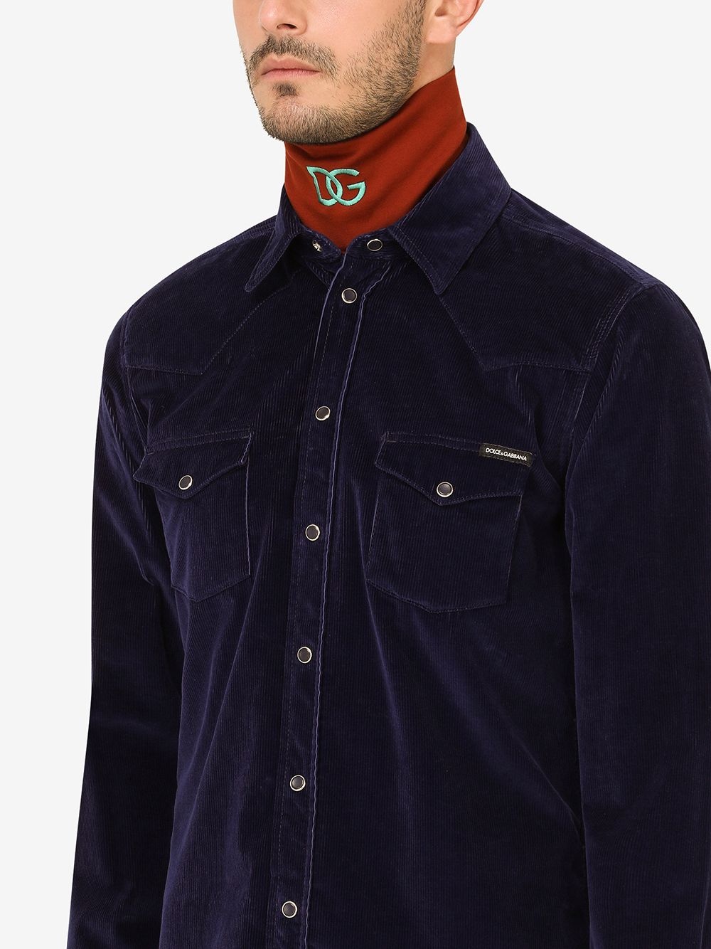 long-sleeve corduroy shirt - 5