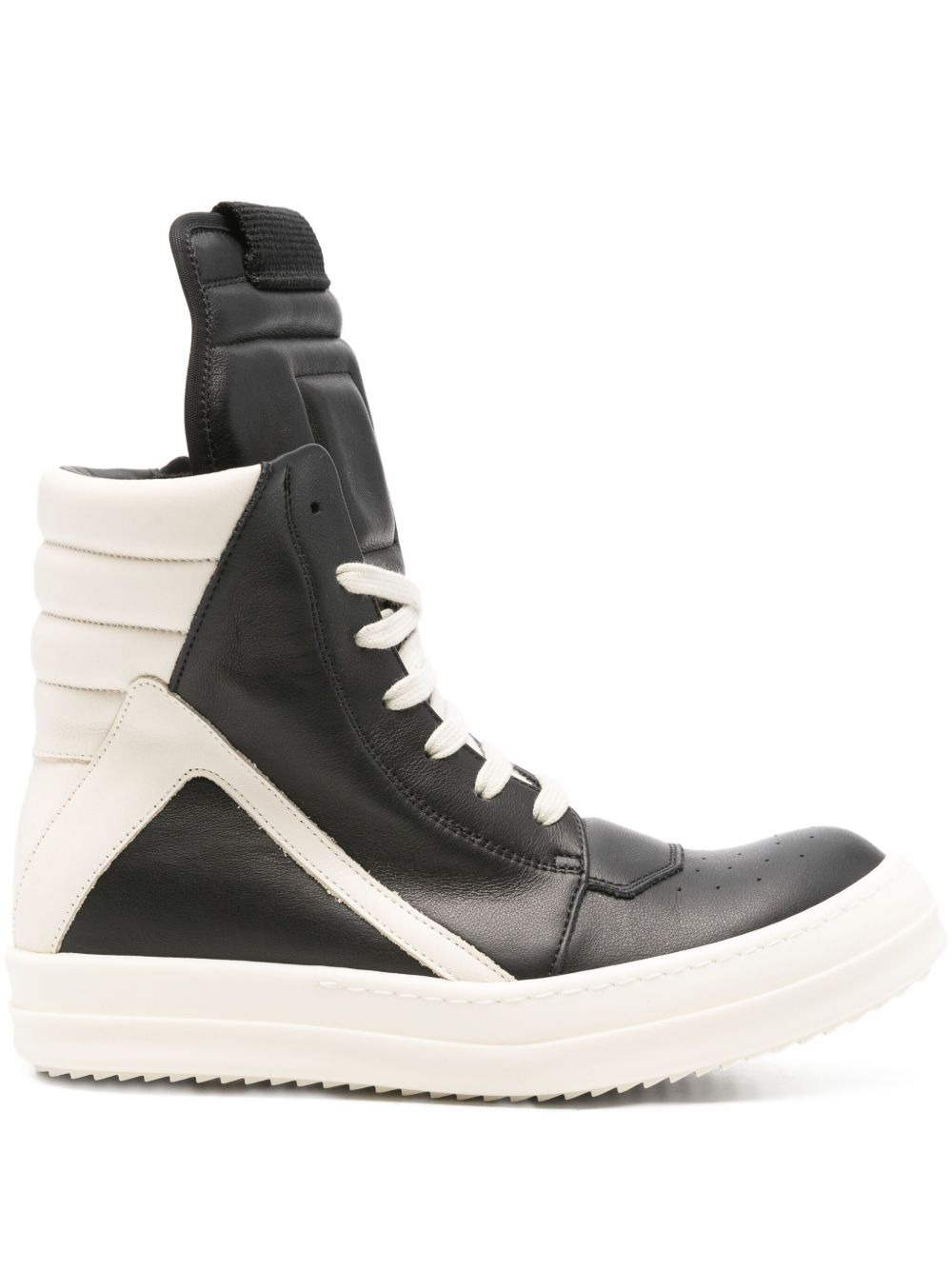 Rick Owens Women Geobasket Leather Sneakers - 1