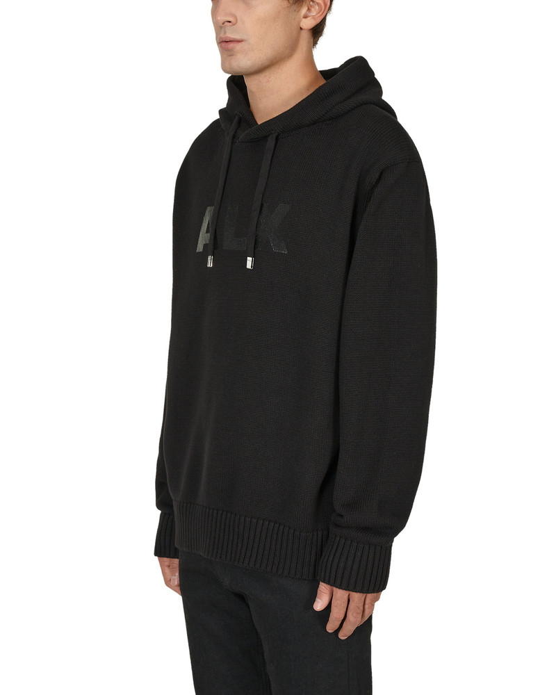 LOGO KNIT HOODED SWEATER 3