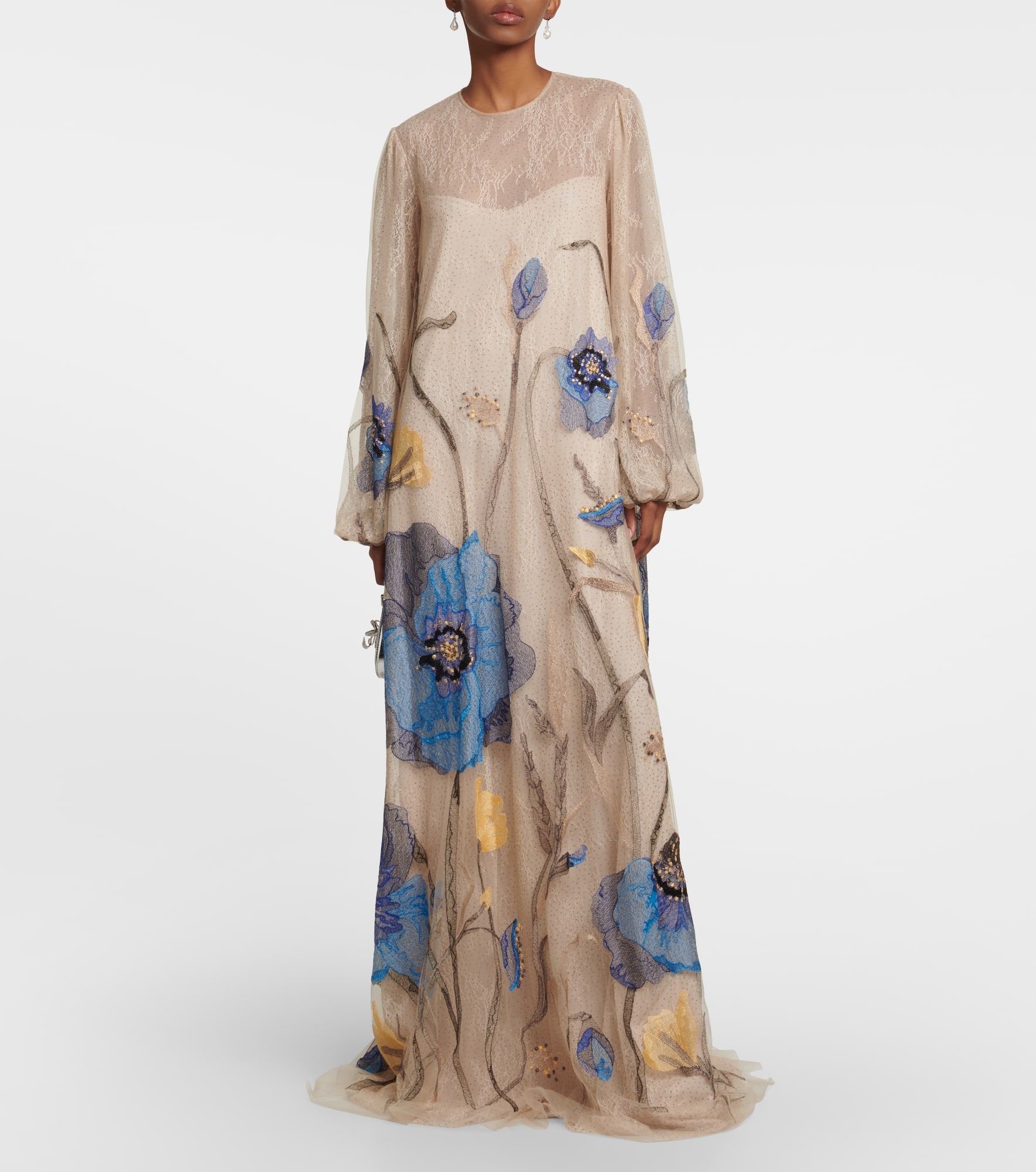Yesenia embroidered tulle and lace gown - 2
