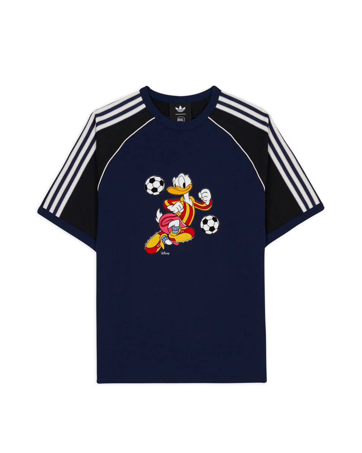 Brain Dead x Disney x Adidas Panelled Raglan Donald Duck T-shirt - Navy - 1