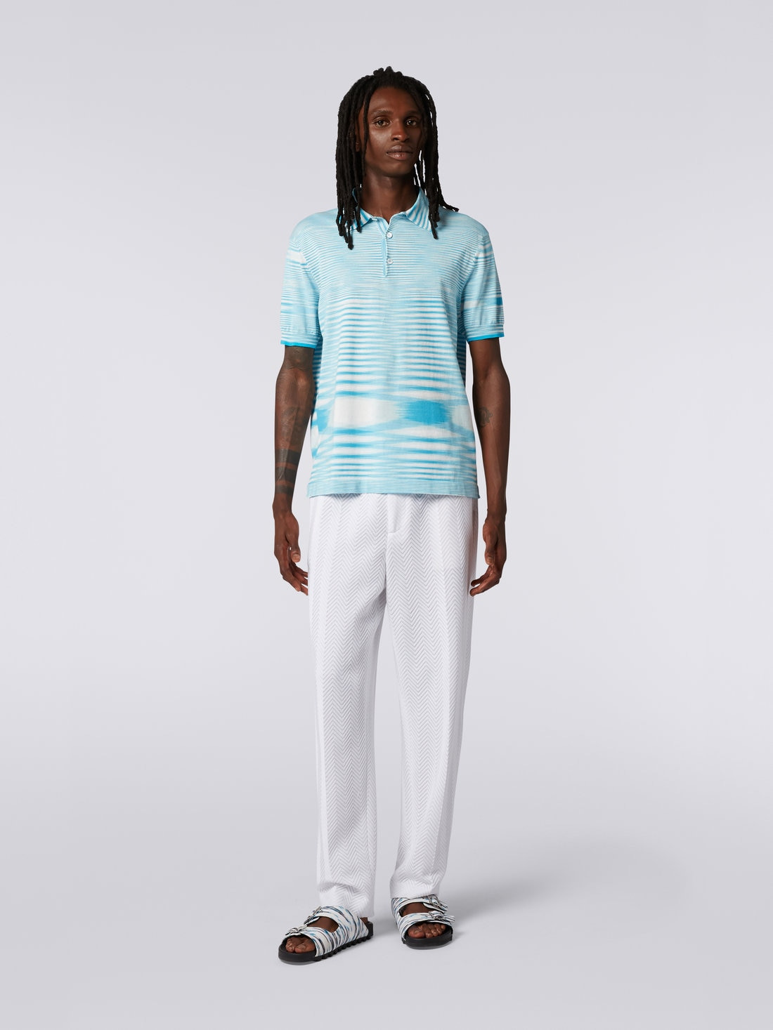 Slub cotton polo shirt - 2