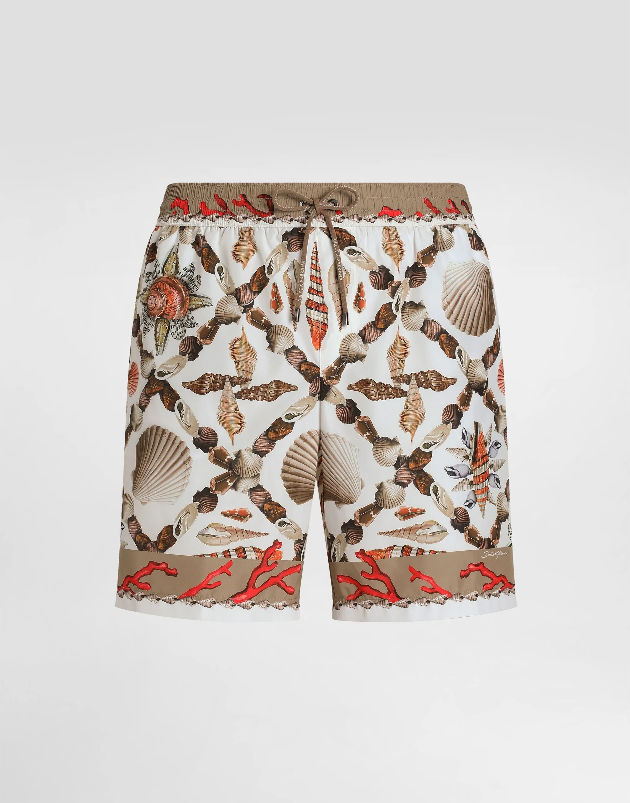 Shell-print medium swim boxer shorts - 1