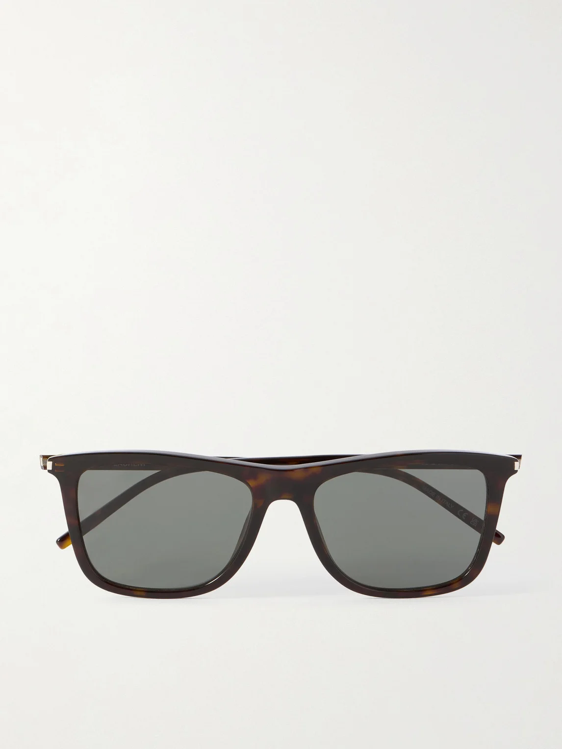 Square-Frame Tortoiseshell Acetate Sunglasses - 1