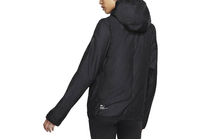 (WMNS) Nike NSRL Transform Sports Detachable hooded vest Jacket Black DB0820-010 - 2