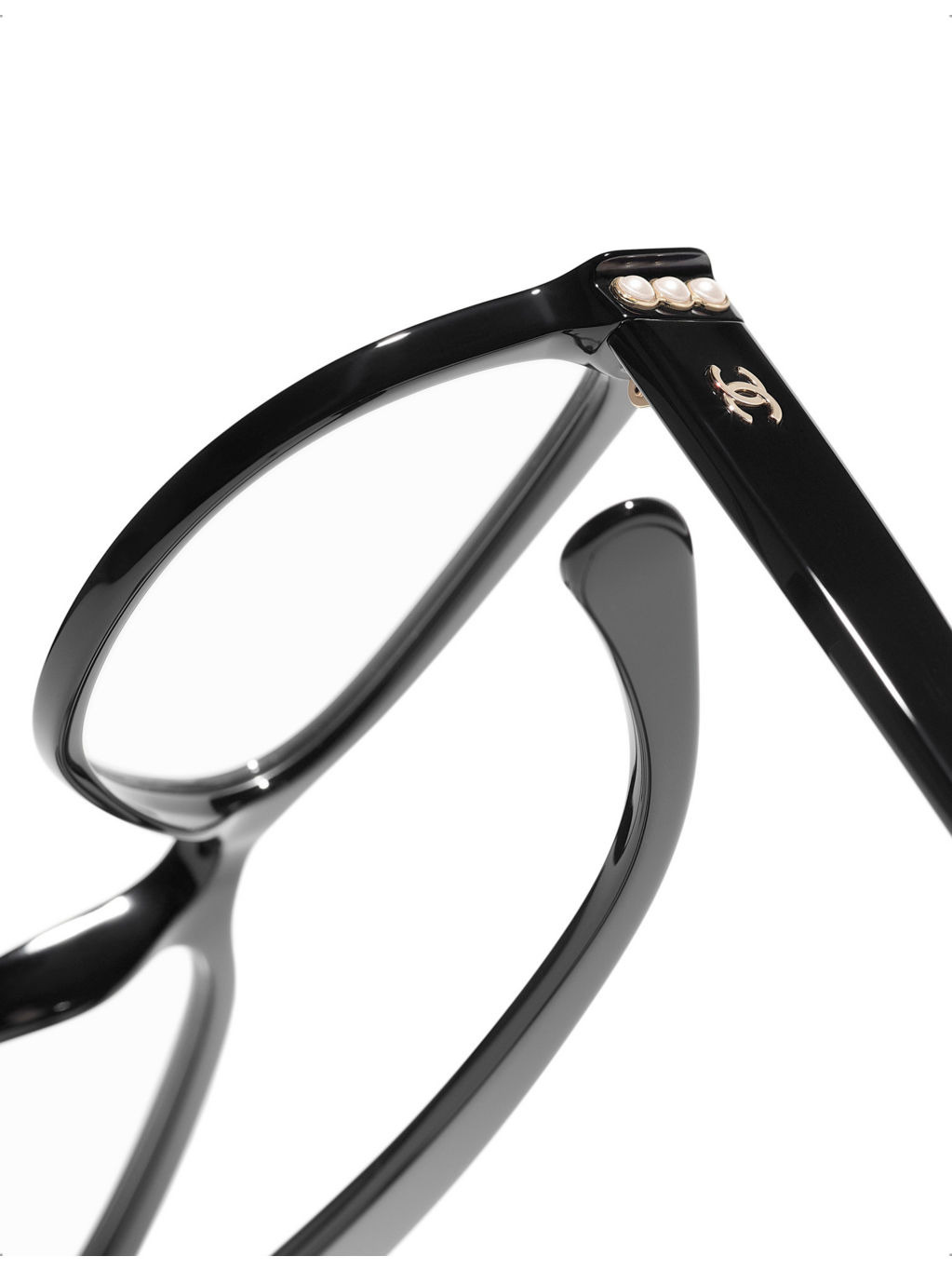 CH3440H bead-embellished oval-frame acetate glasses - 4