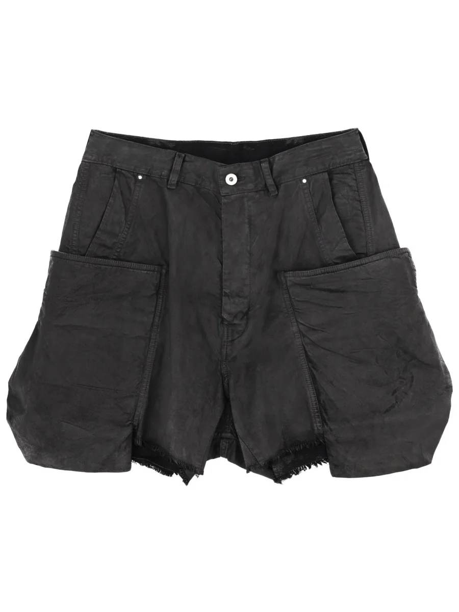 COTTON DENIM STEFAN CARGO SHORTS - 1