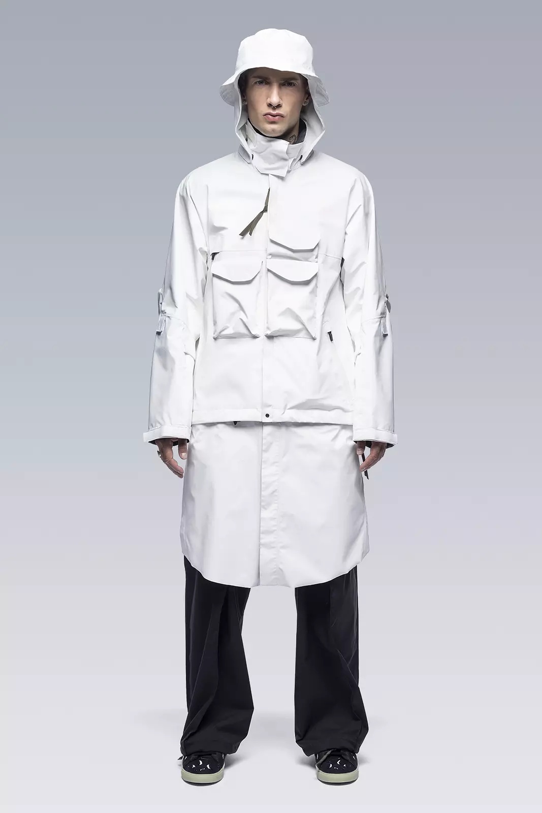 ACRONYM J28-GT 3L Gore-Tex Pro Interops Jacket WHITE | REVERSIBLE