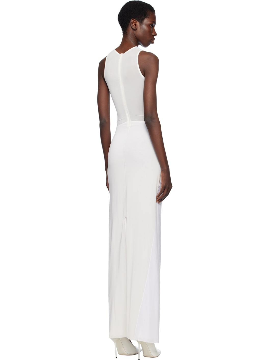 White 'The Conical' Maxi Dress - 3