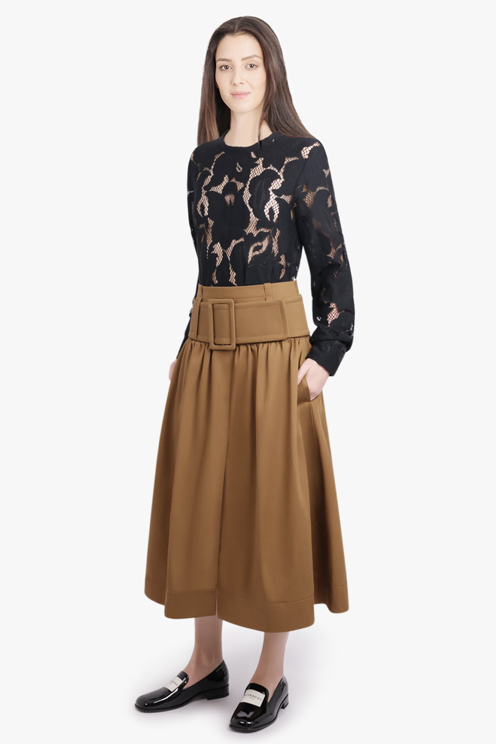 LACE L/S BALLOON SLEEVE | BLACK - 2