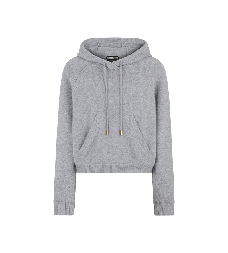 SOFT CASHMERE KNIT HOODED TOP 1
