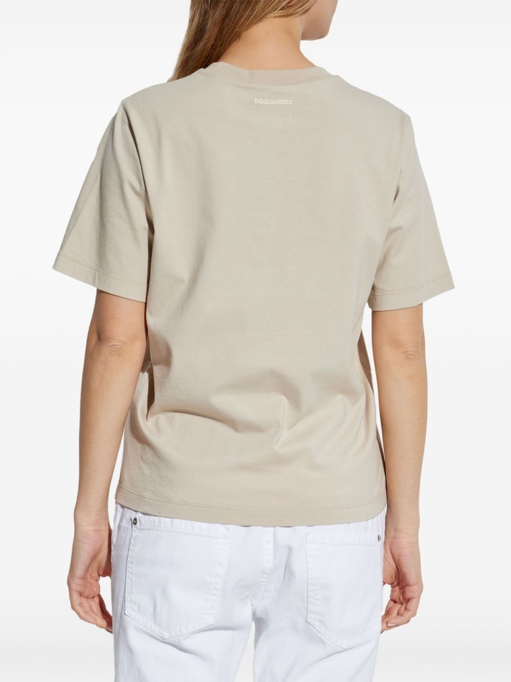 text-print T-shirt - 4