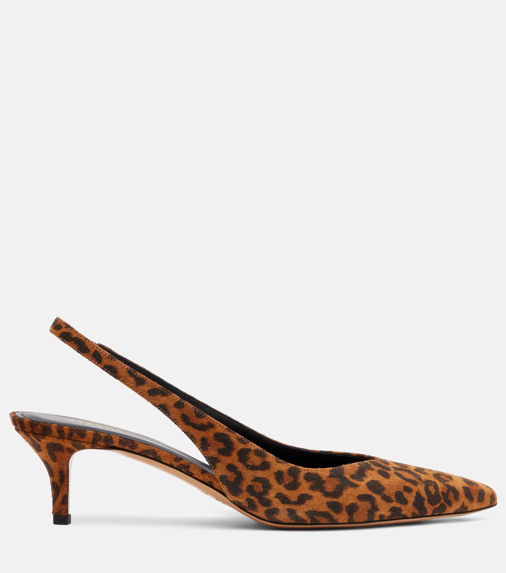 Padim 50 leopard-print suede slingback pumps - 4