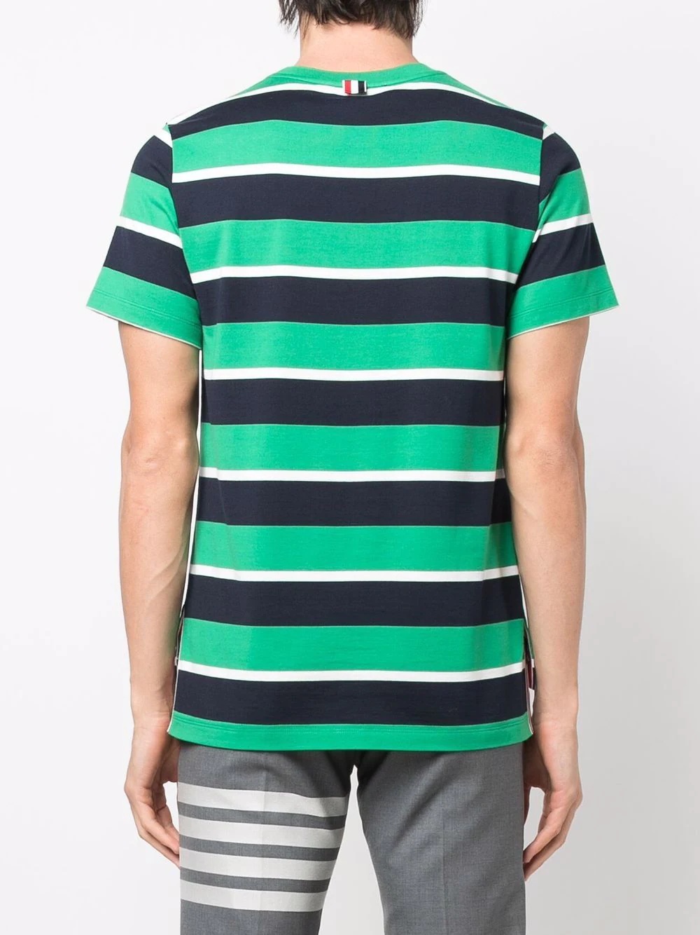 striped short-sleeve T-shirt - 4