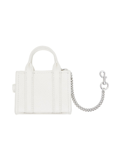 Marc Jacobs Silver & Off-White 'The Nano Tote Bag Charm' Keychain outlook