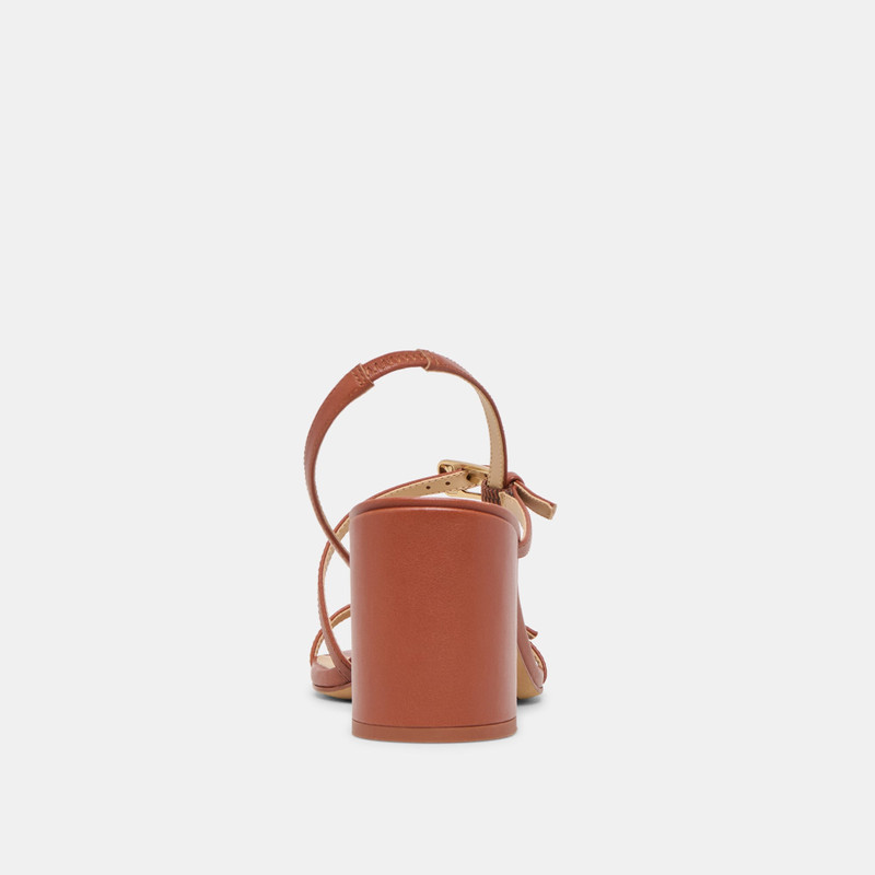 FAYE HEELS COGNAC LEATHER 7