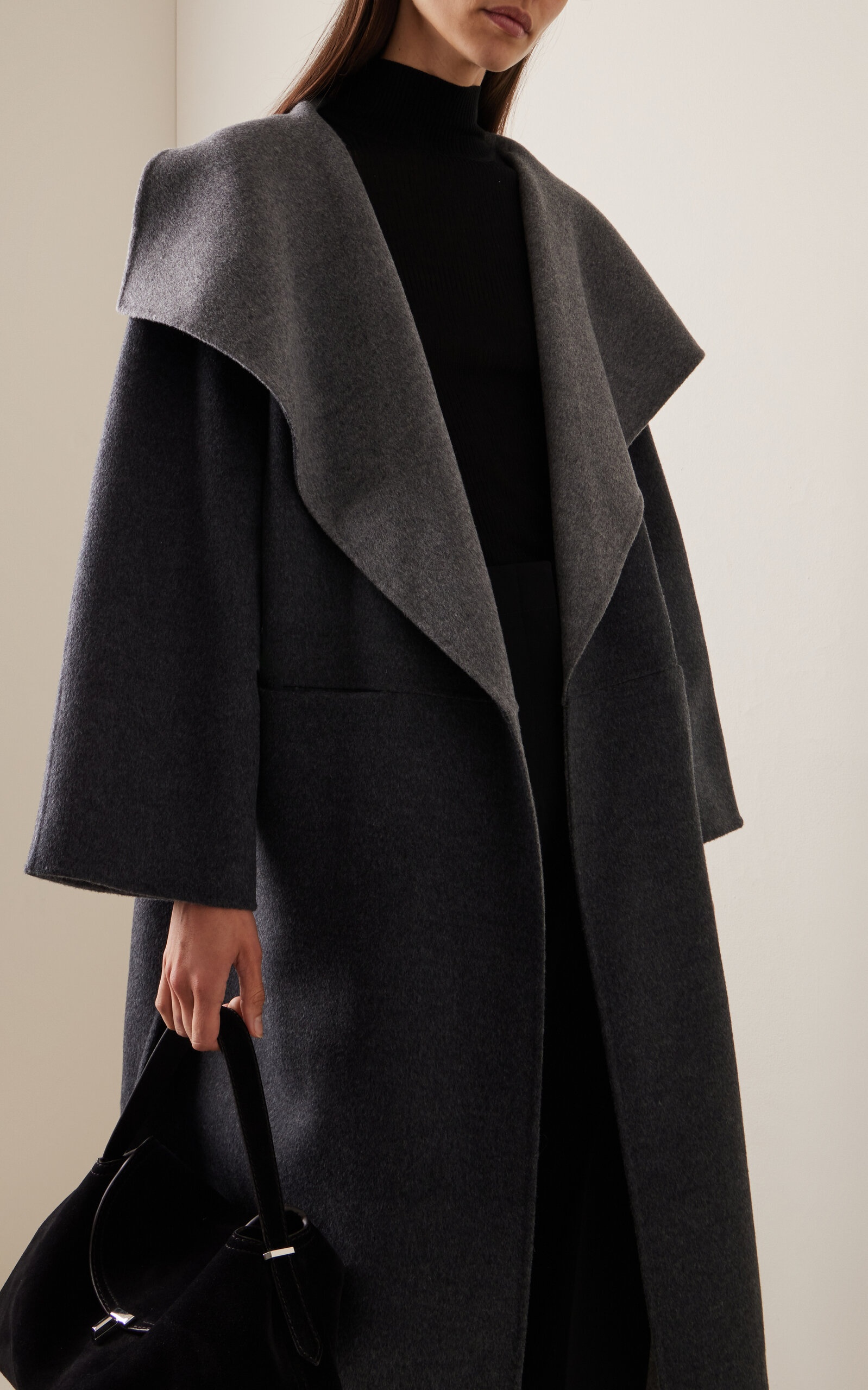 TOTEME Gray Two-Tone Coat