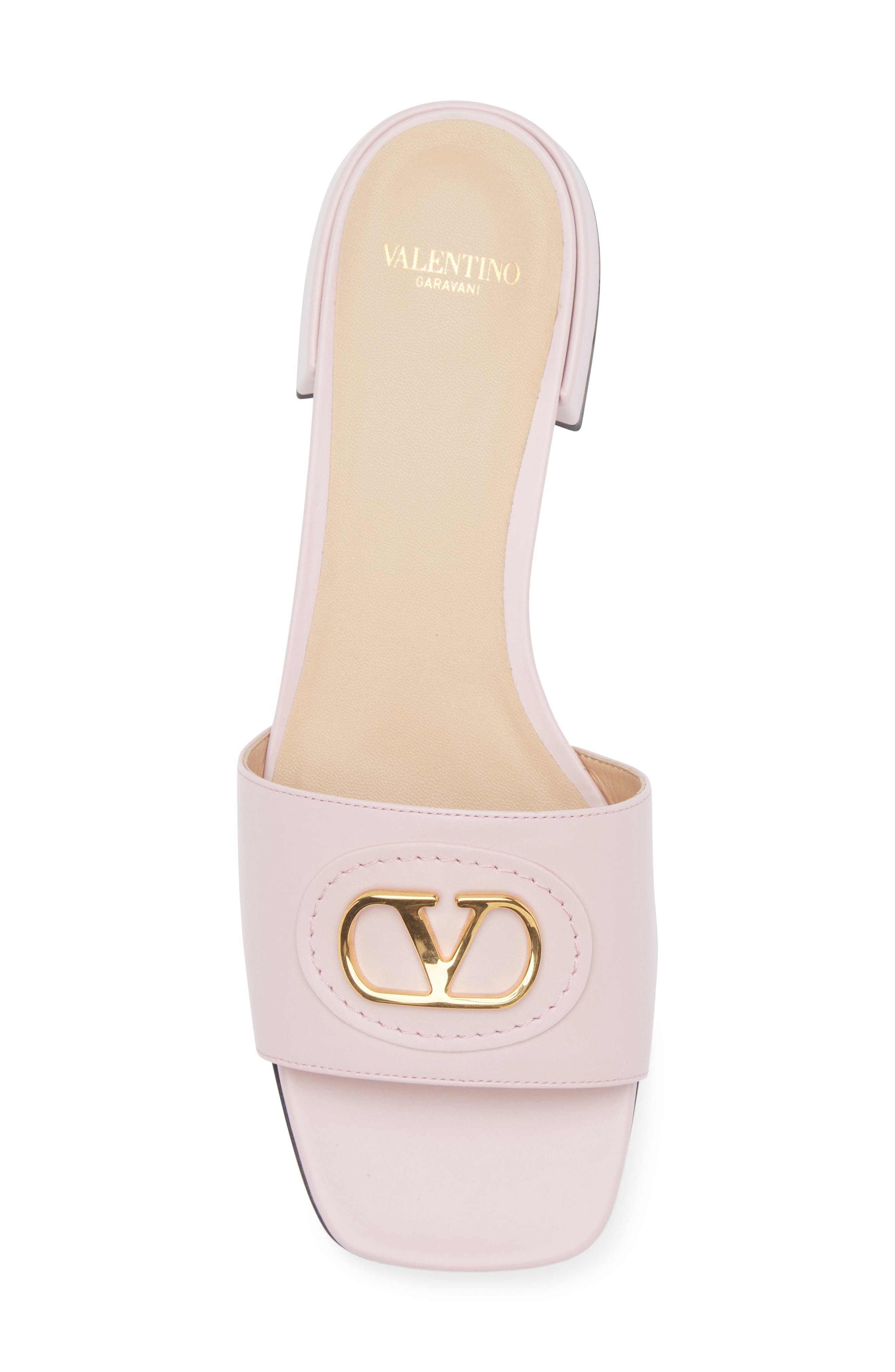 Valentino Garavani VLOGO Slide Sandal in Water Rose at Nordstrom - 5