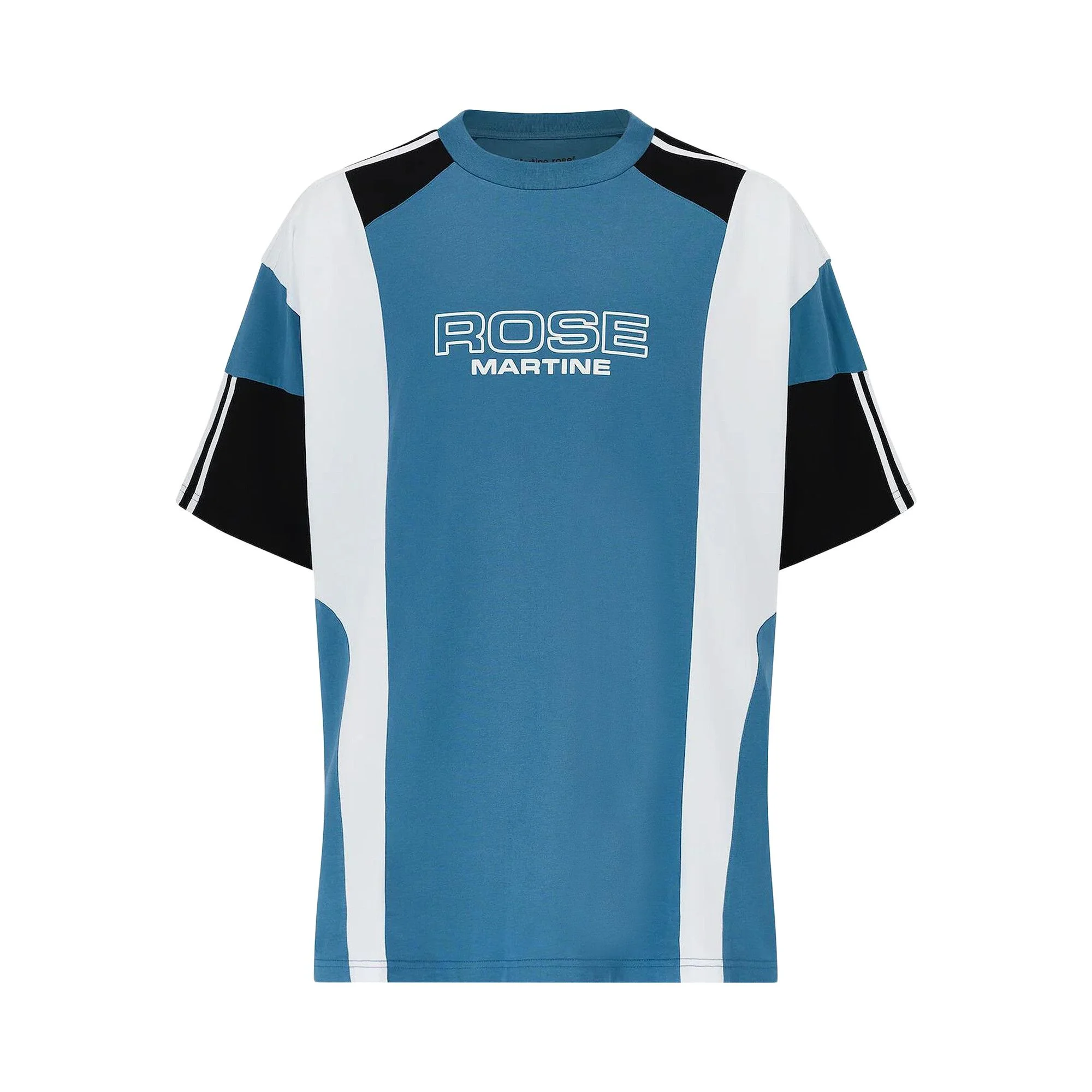 Martine Rose Oversized Panelled T-Shirt 'Blue' - 1