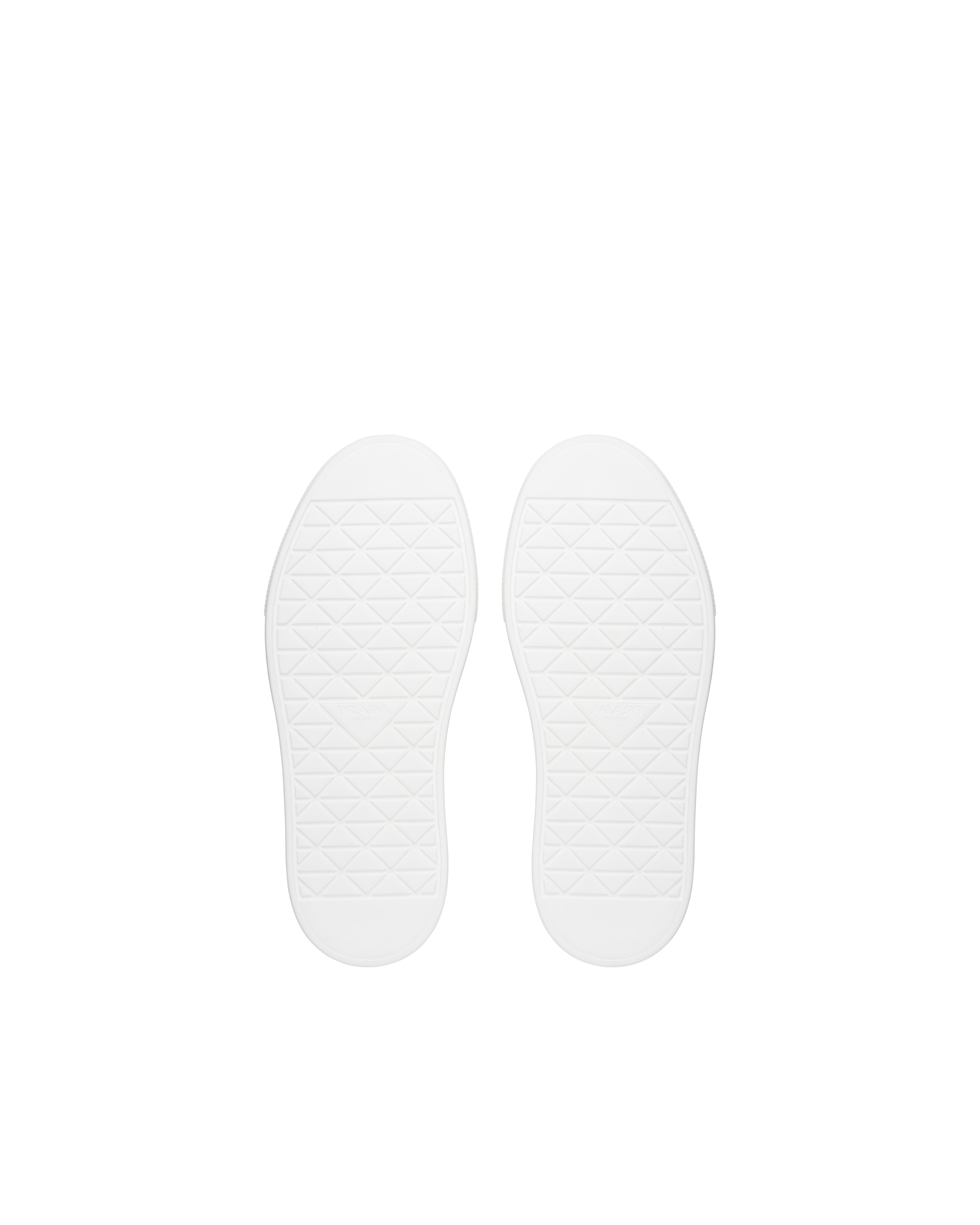 Prada Macro Re-Nylon and brushed leather high-top sneakers - 5