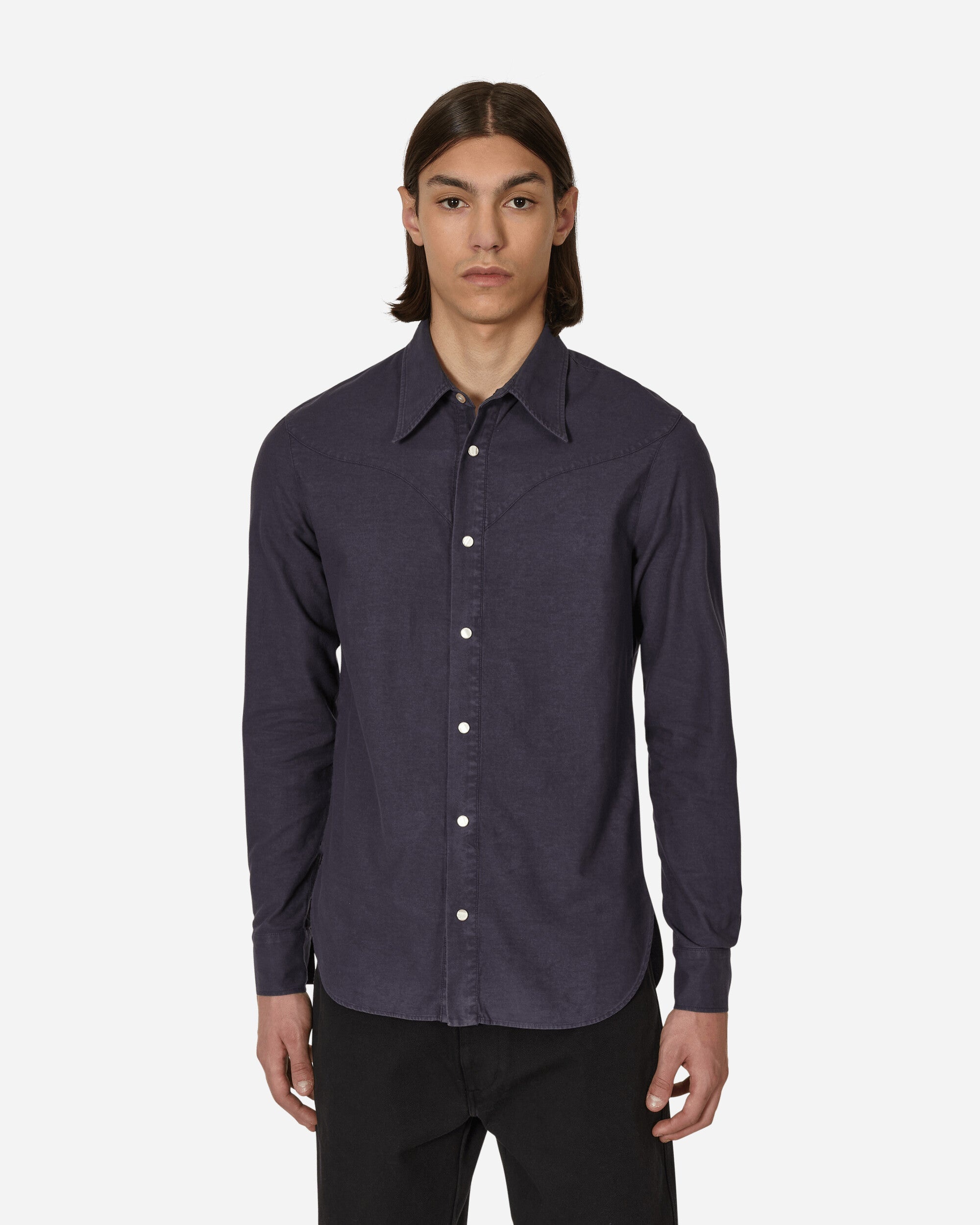 Fitted Western Shirt Blue - 1
