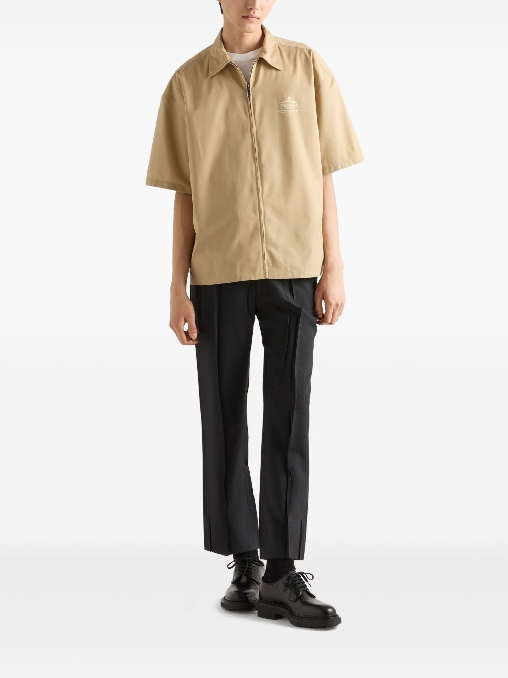logo-print shirt - 2