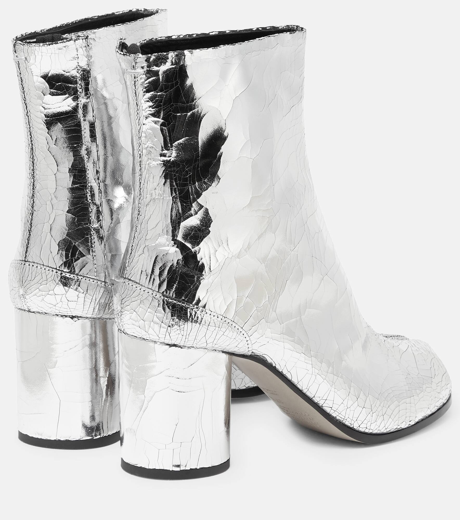 Tabi metallic leather ankle boot - 3