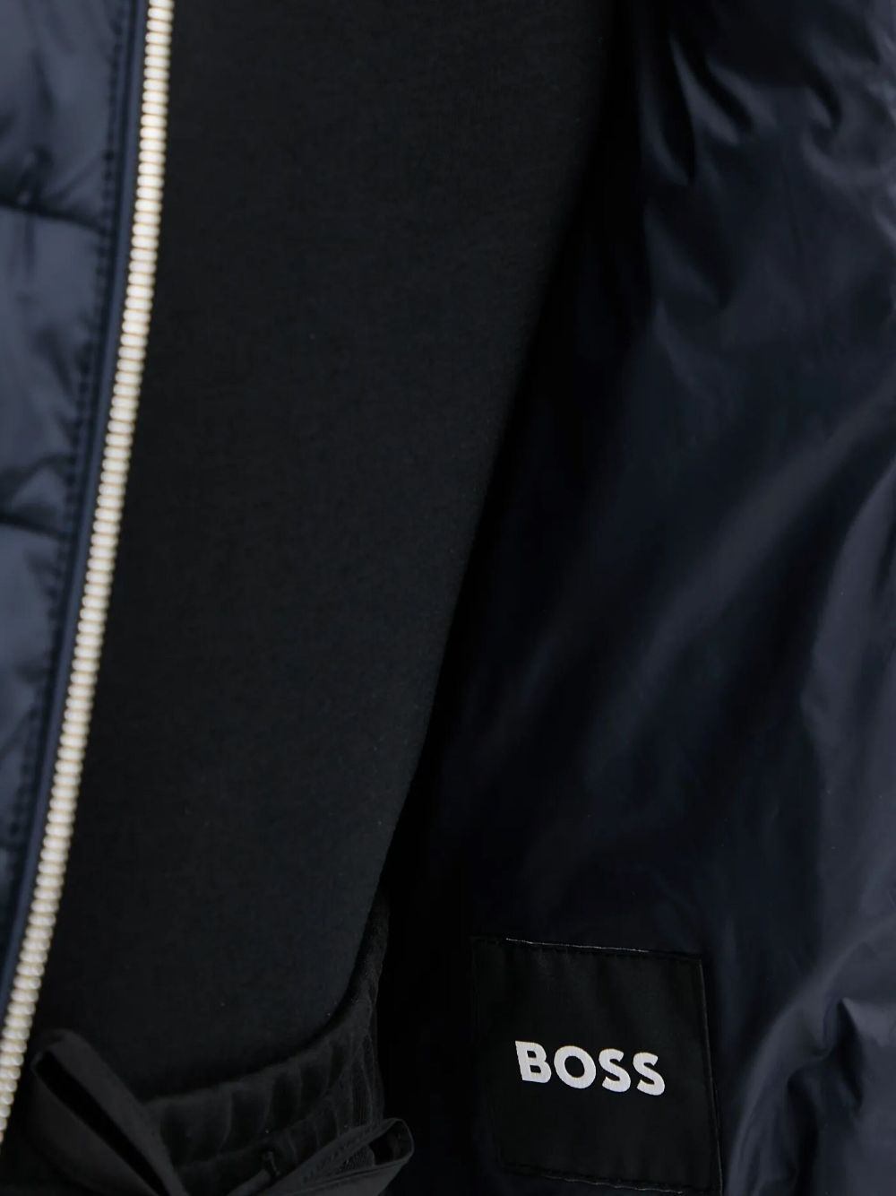 quilted knitted-panel bomber jacket - 5