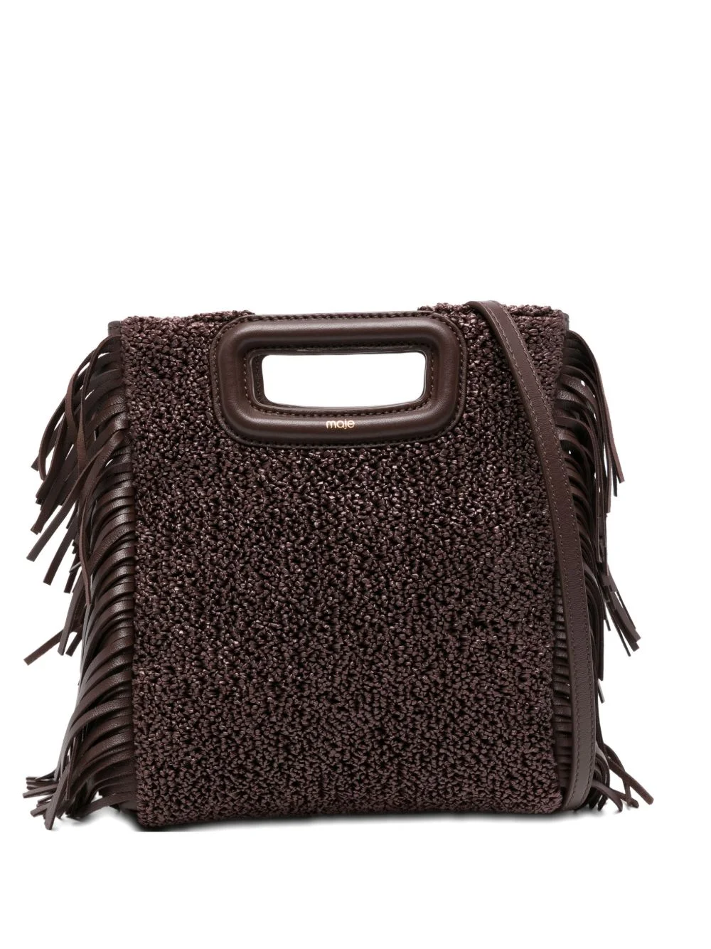 fringe top-handle tote bag - 1