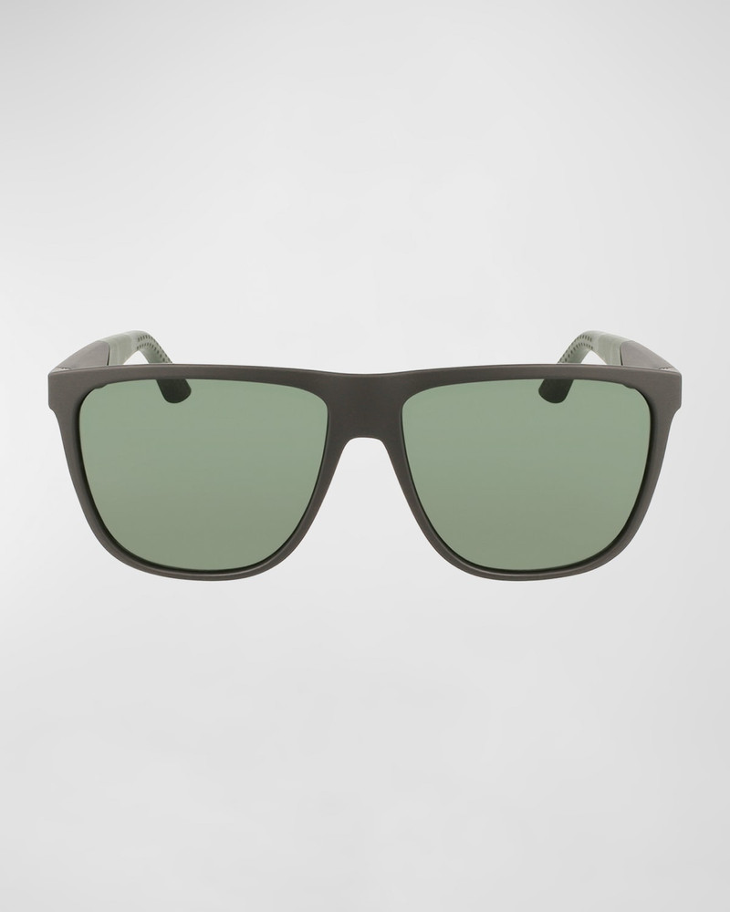 Men's Gancini Flat-Top Navigator Sunglasses 1